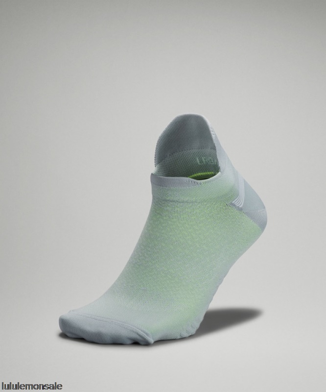 Lululemon Deutschland DELULU910 | Lululemon Deutschland Silberblau Micropillow Tab Laufsocke Leichte Dämpfung